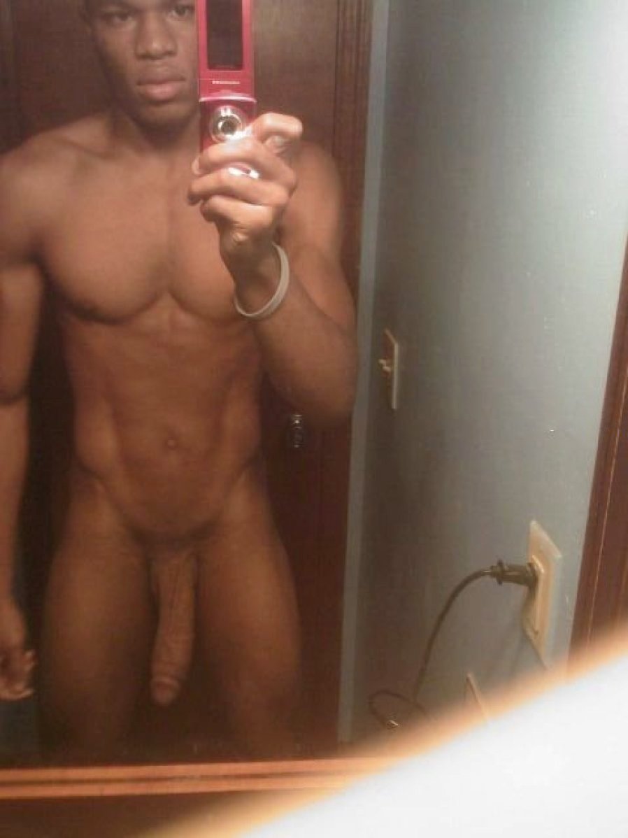 Huge, long selfie members