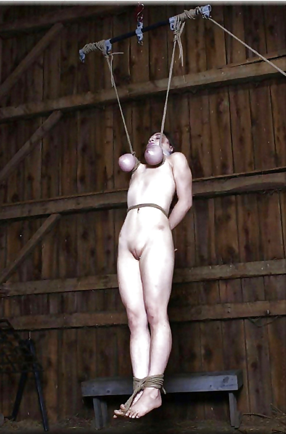Extreme breast bondage