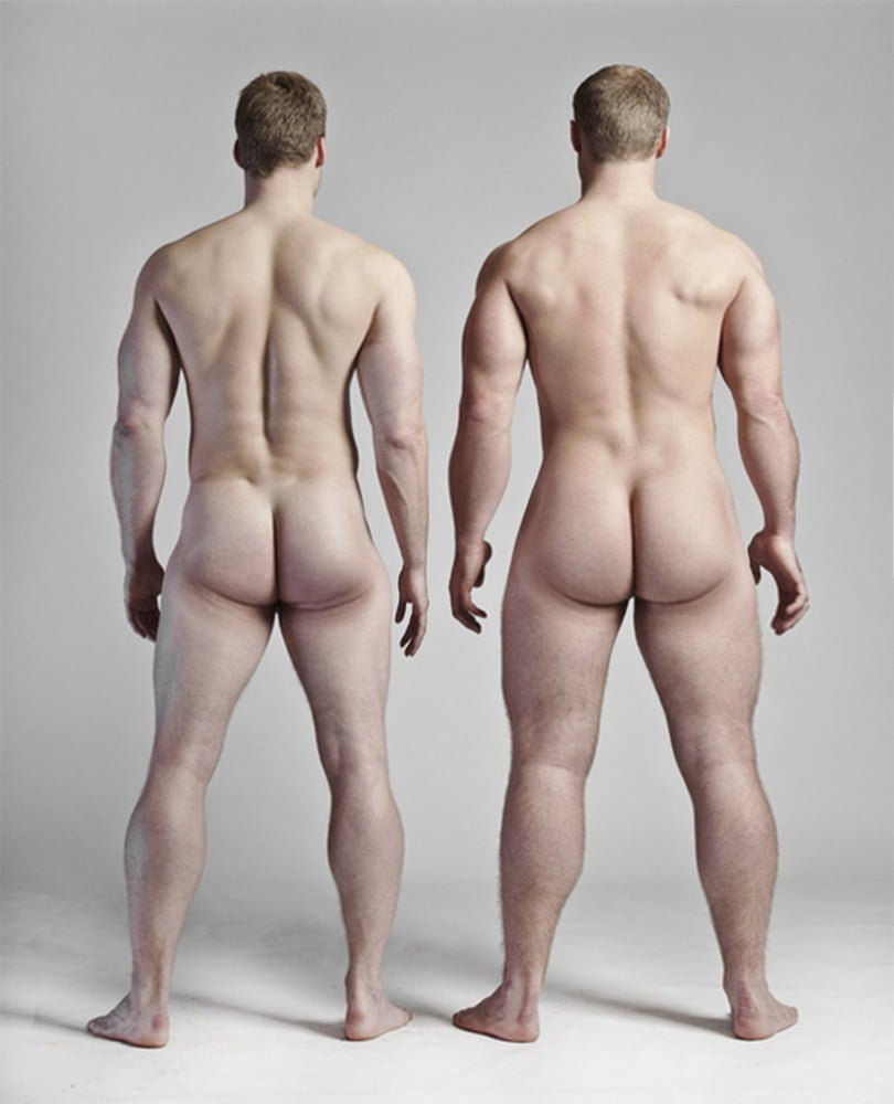 Naked man from behind