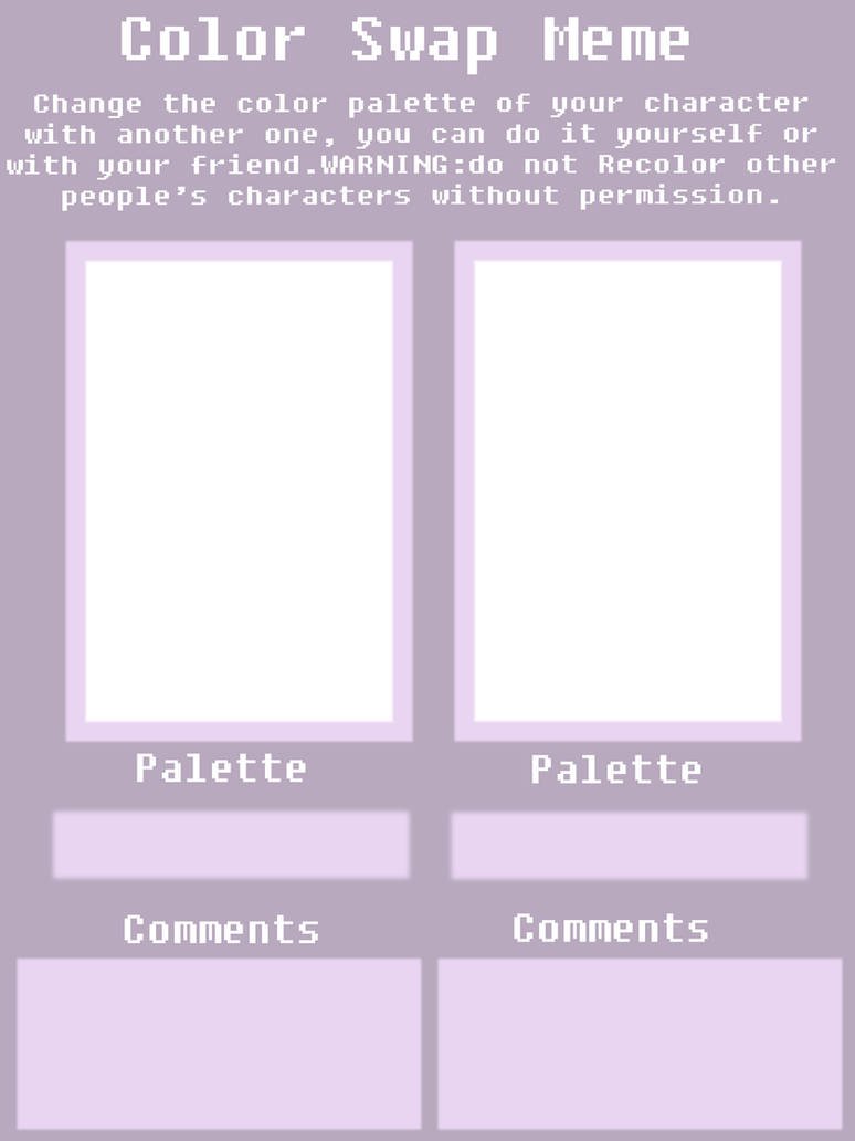 Meme color replacement template