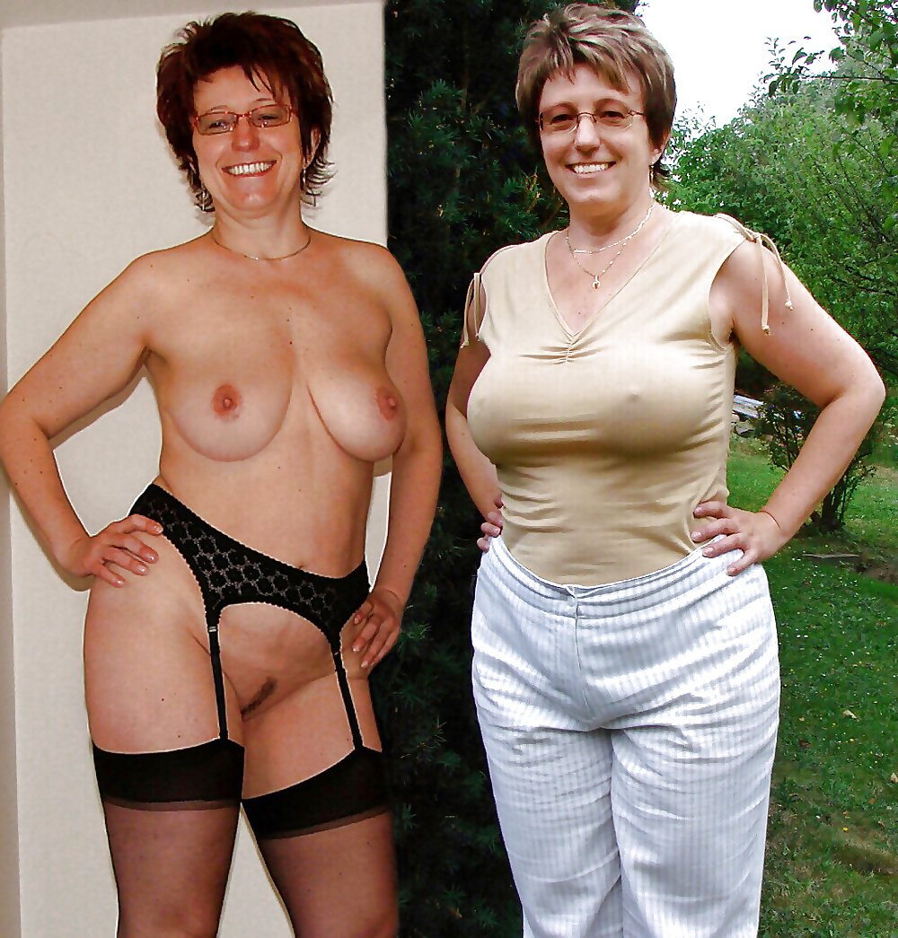 Woman dressed and undressed