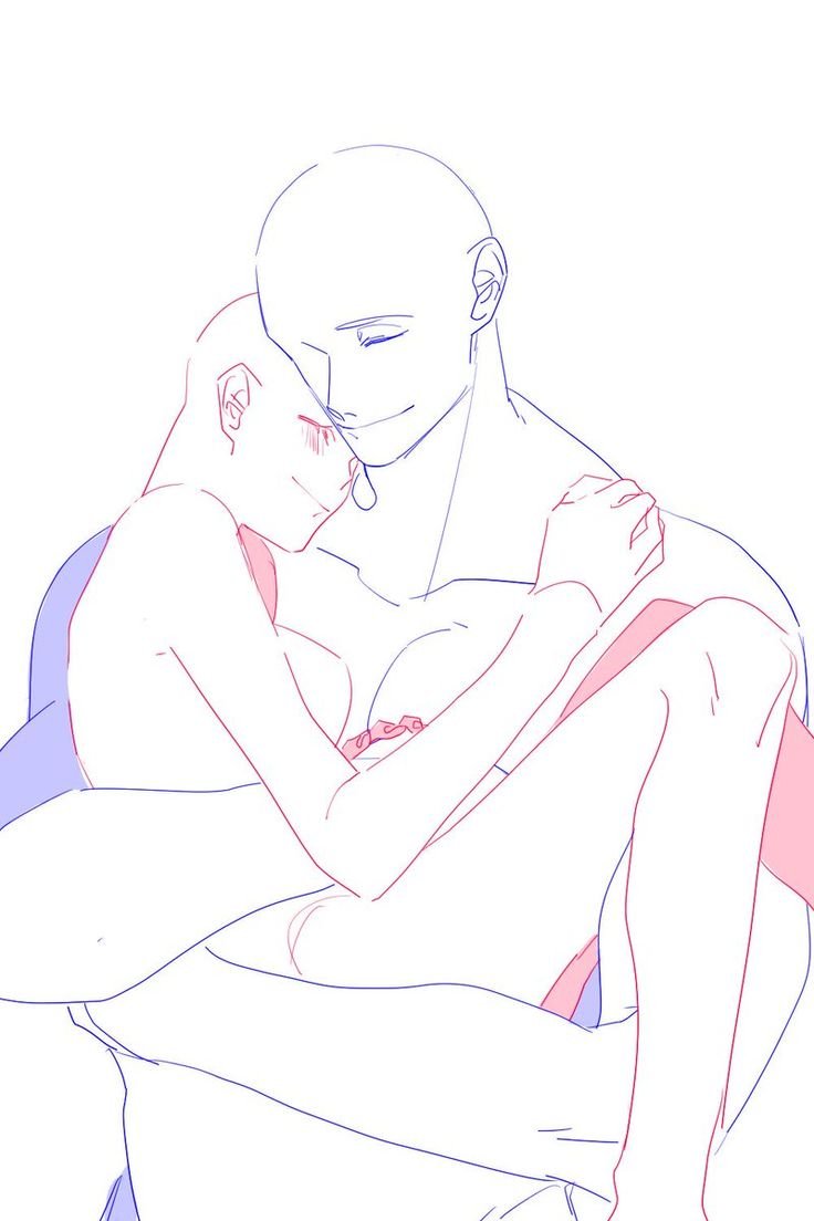 Hugs behind for drawing