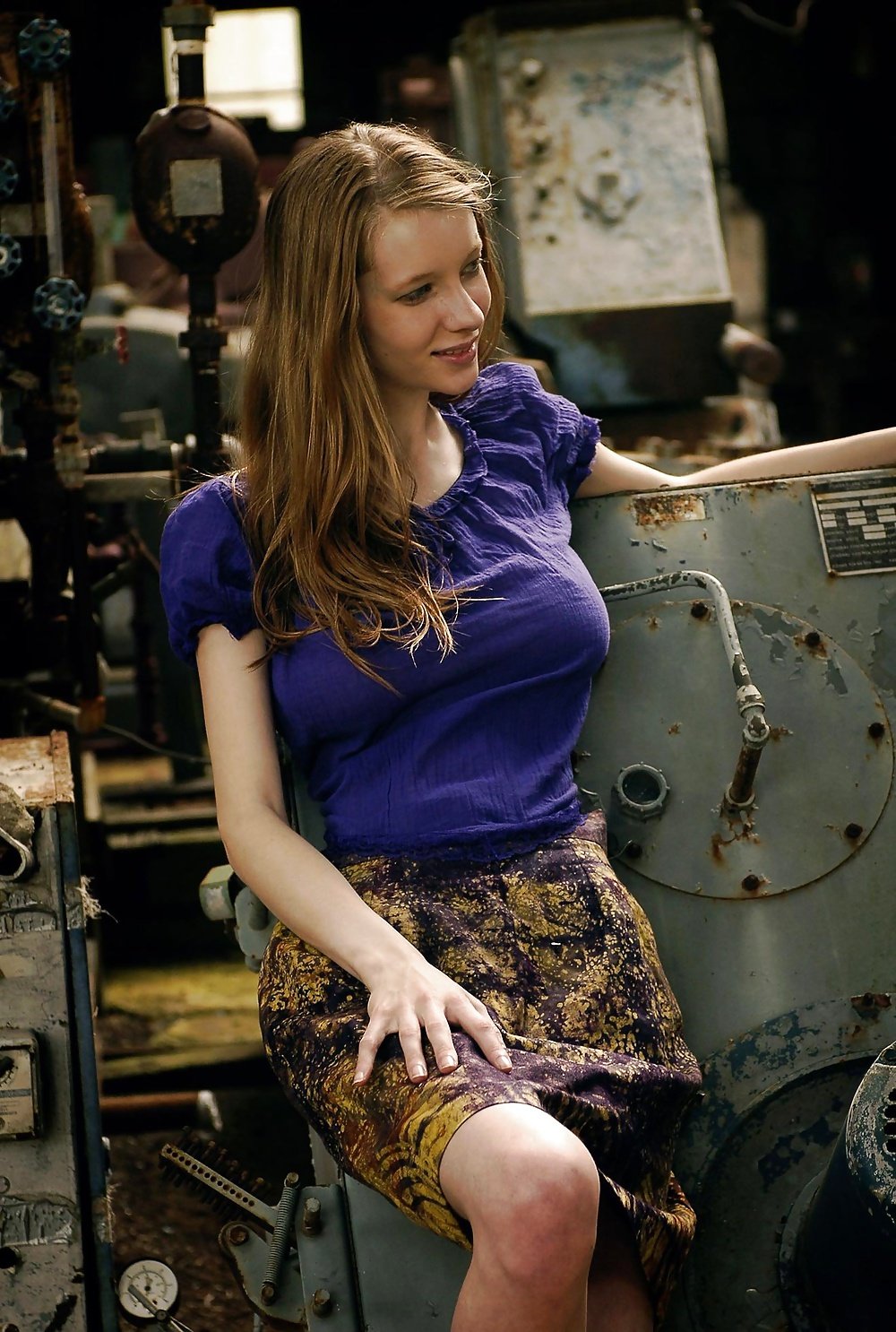 Juliet Domai in a dress