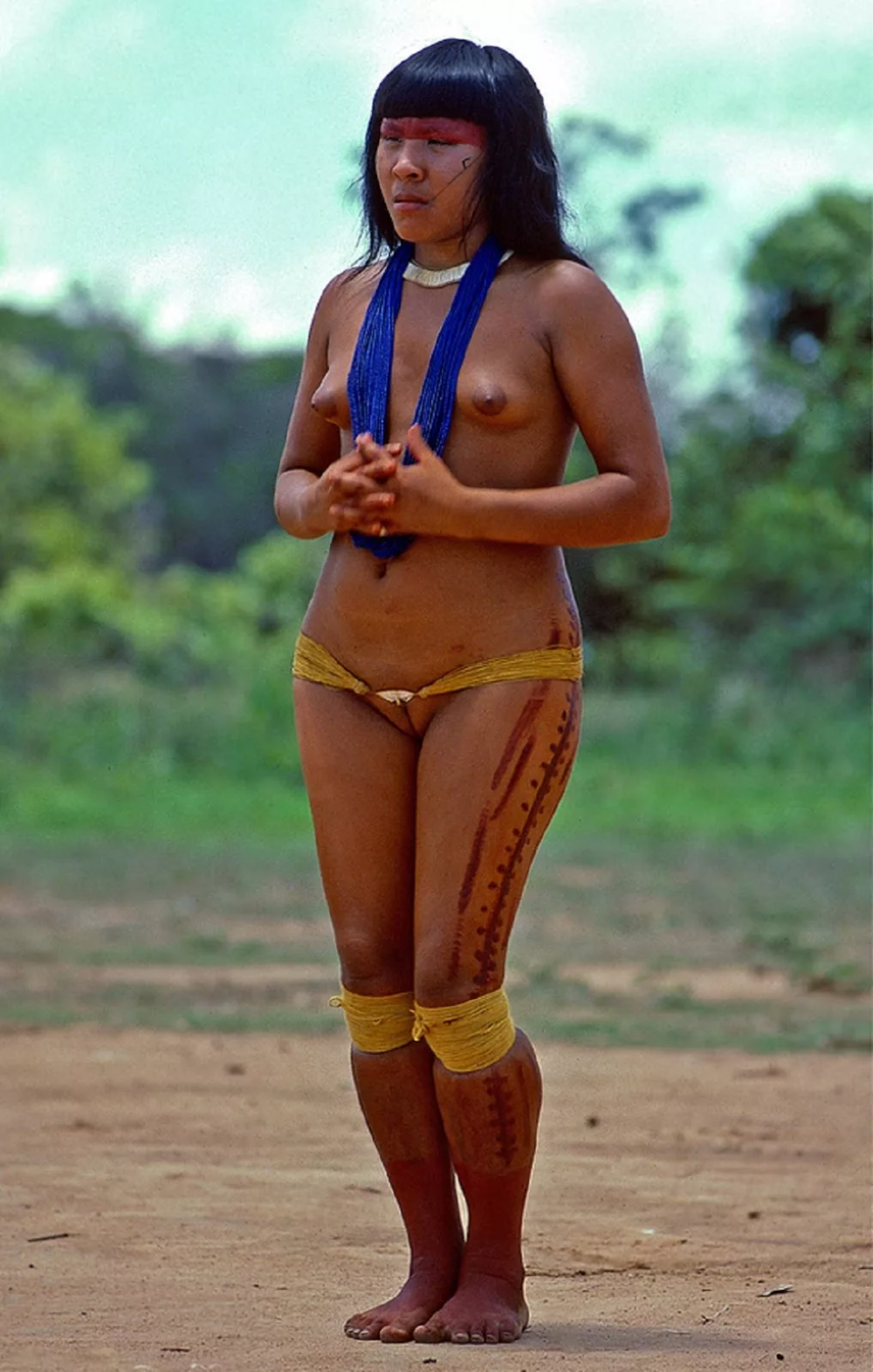 Naked women of the Xingu Sex tribe