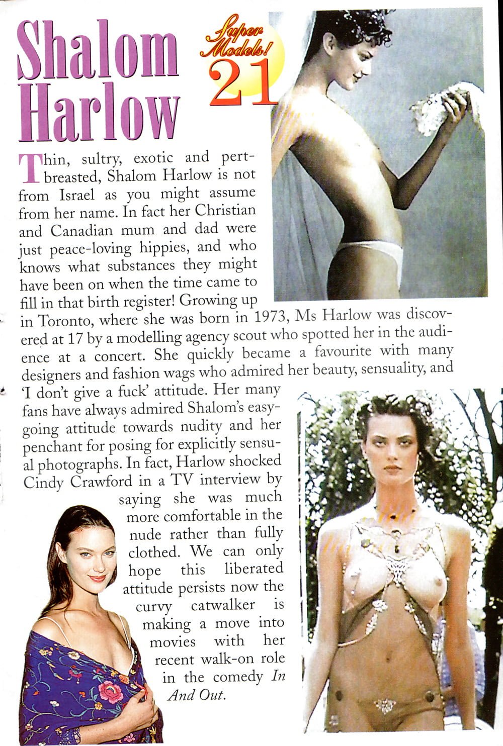 Model Shalom Harlow Naked