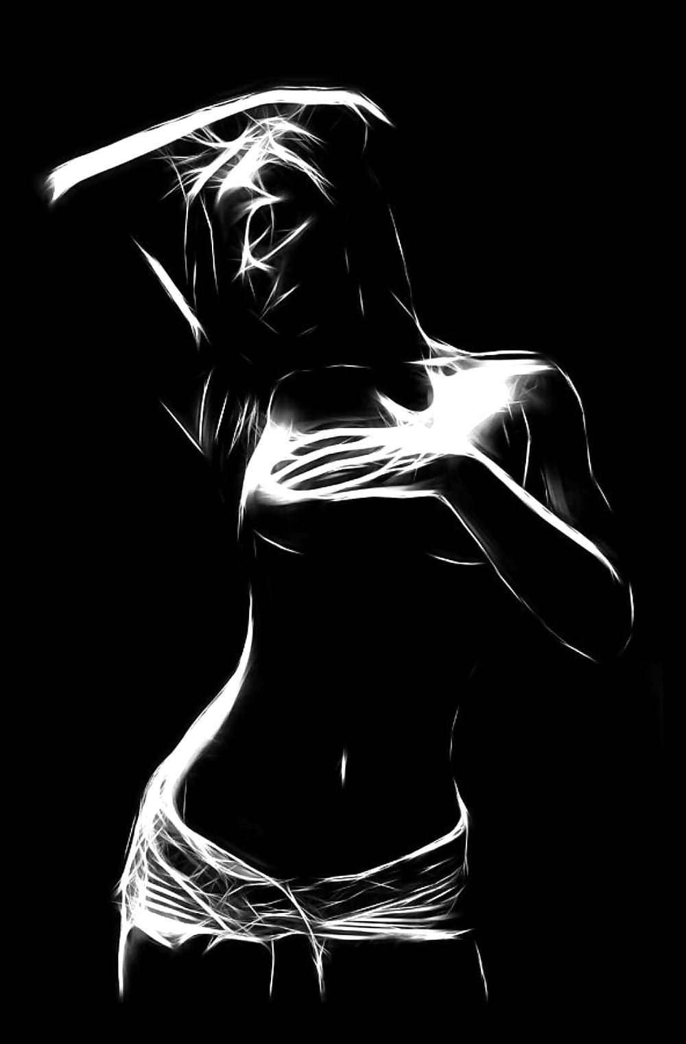 Young woman. Abstraction