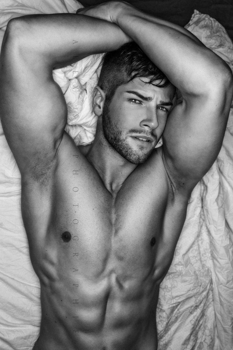 Sexy Hot Men in Black and White in the Buff