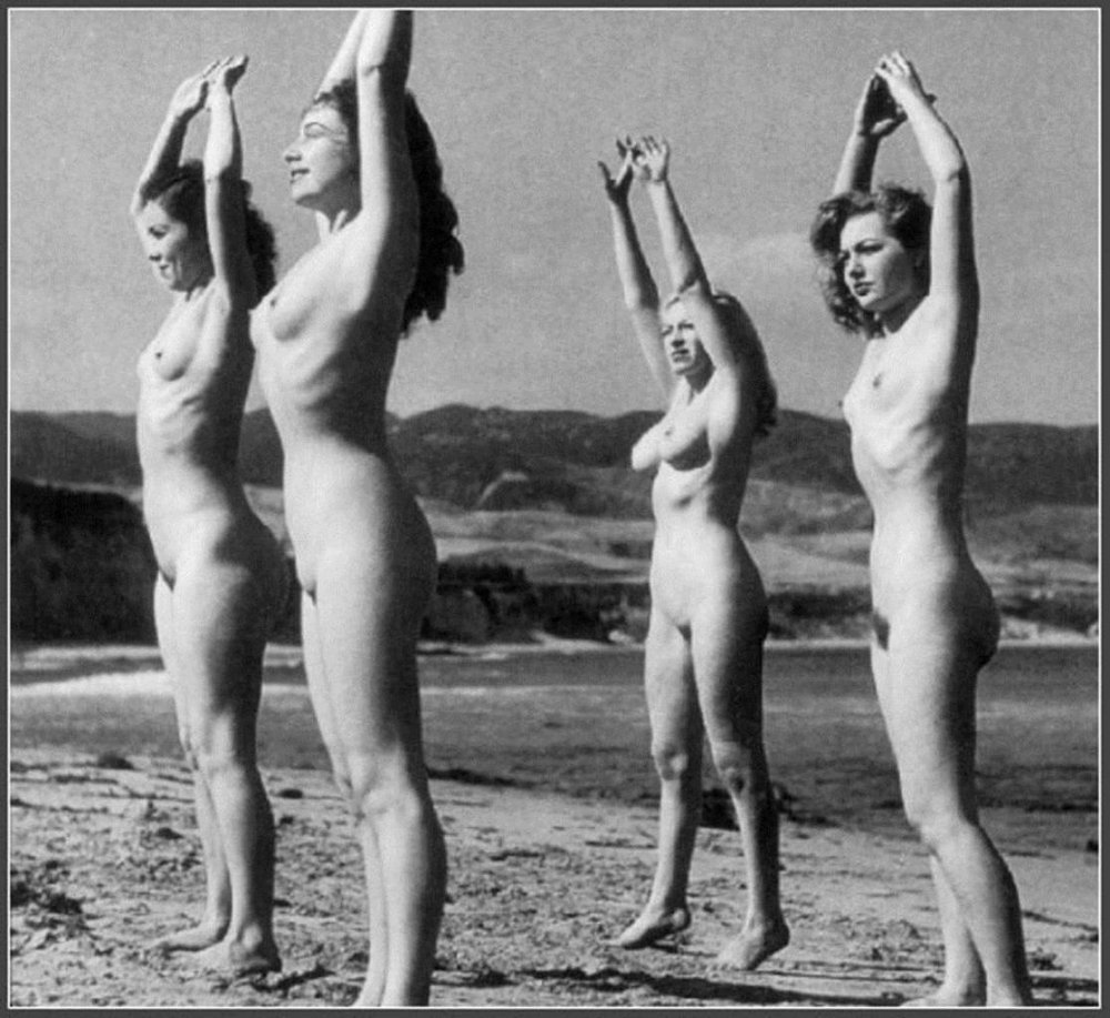 Retro nudist families