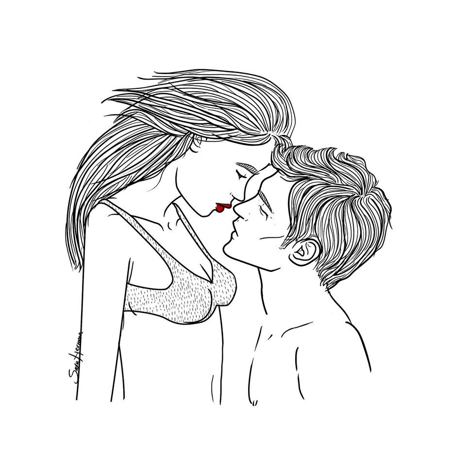Coloring guy and girl
