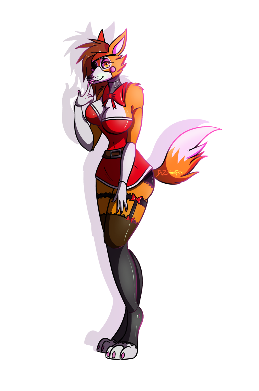 Fox -Fox fashion model undressed