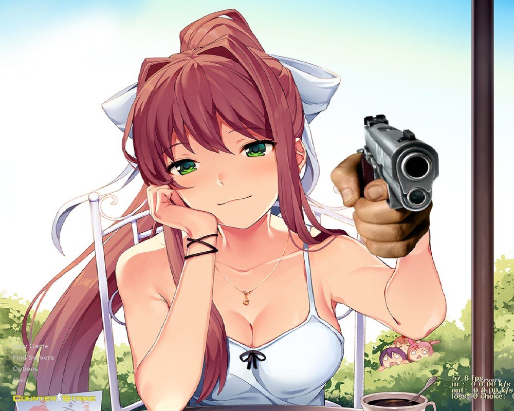 DDLC Monica in a swimsuit