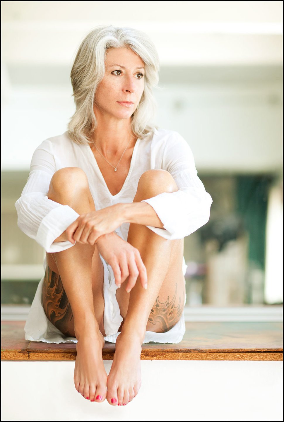 Unusual naked mature