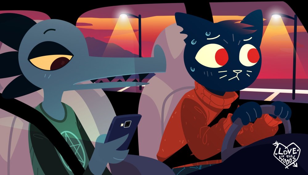 Night in the Woods May on the roof