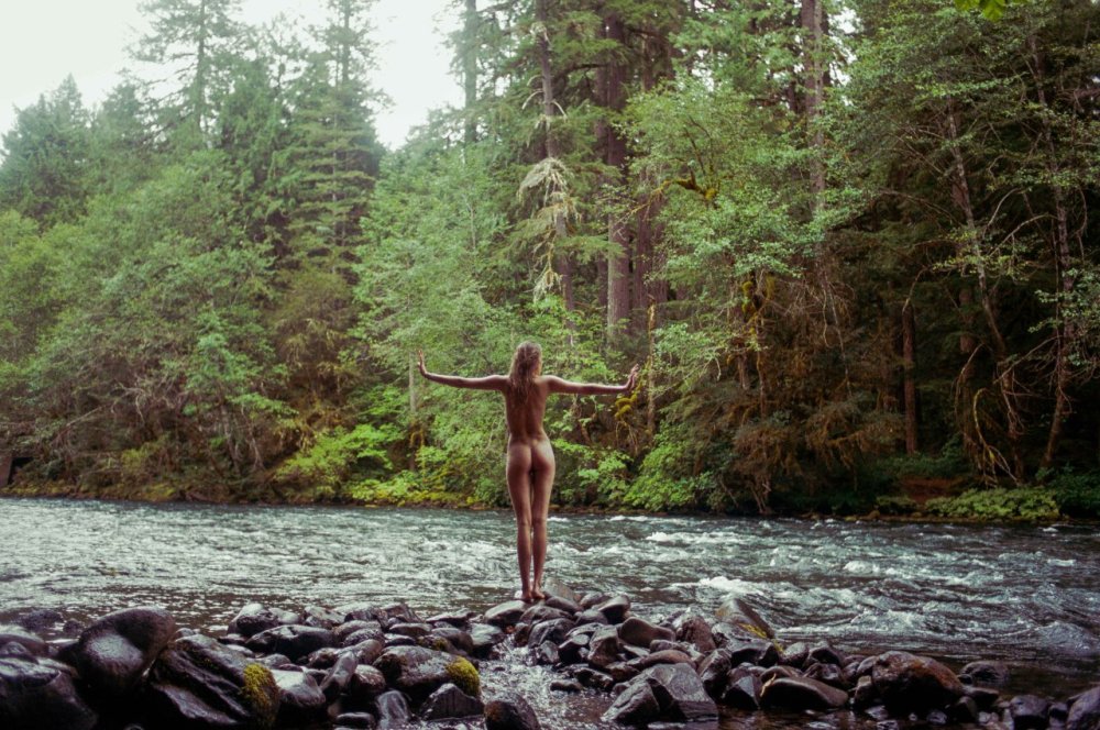 Forest nymph nude photo shoot