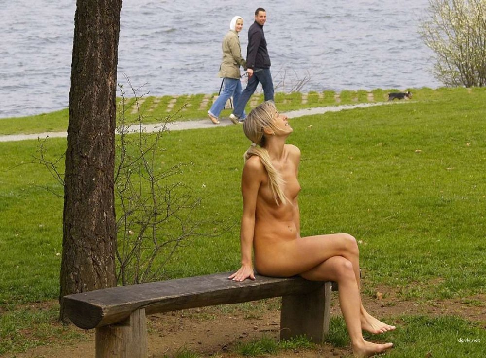 Girls in the park undress