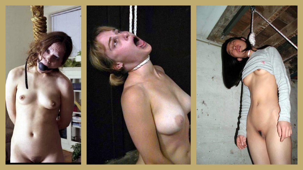 Hanged naked women