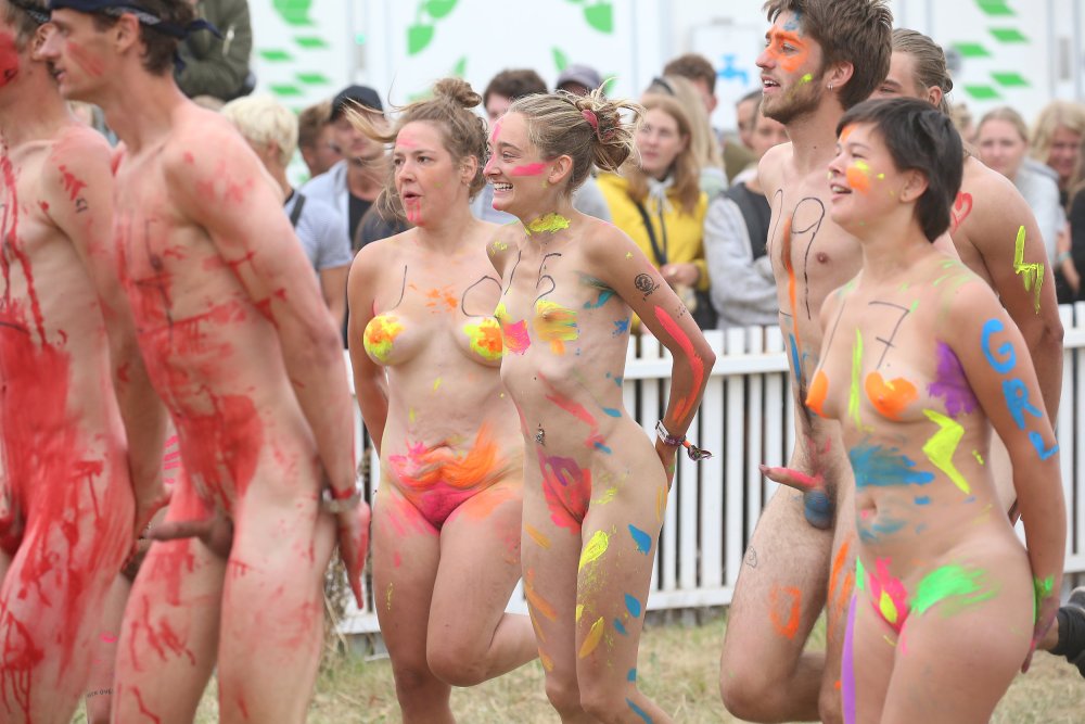 Roskilde Festival 2008 (Denmark) Naked women