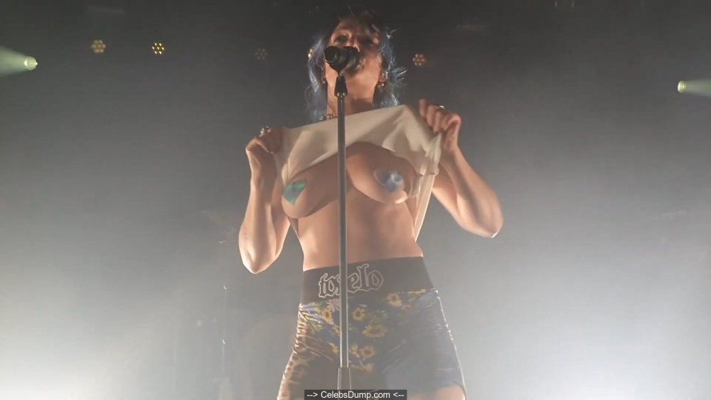 Speech by topless
