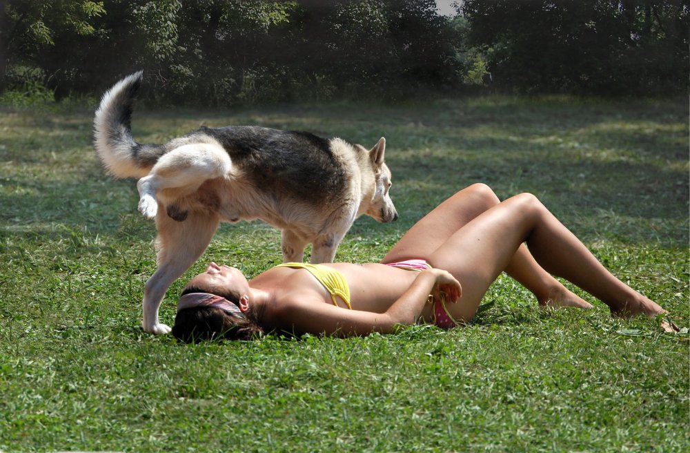 Girl and dog joke