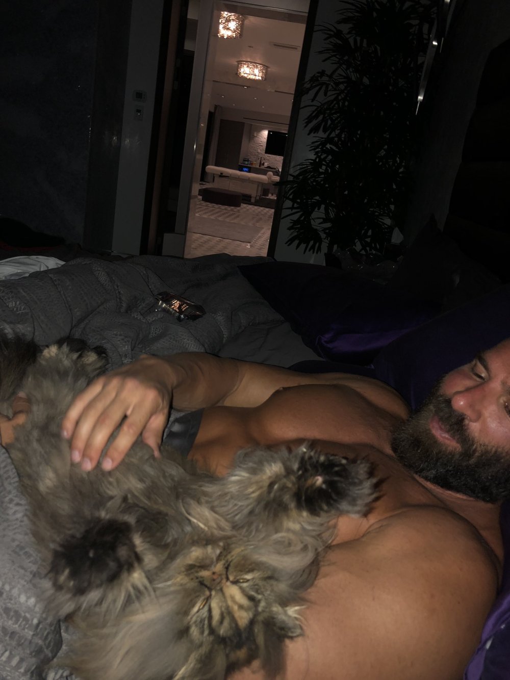 Dan Bilzerian on an airplane