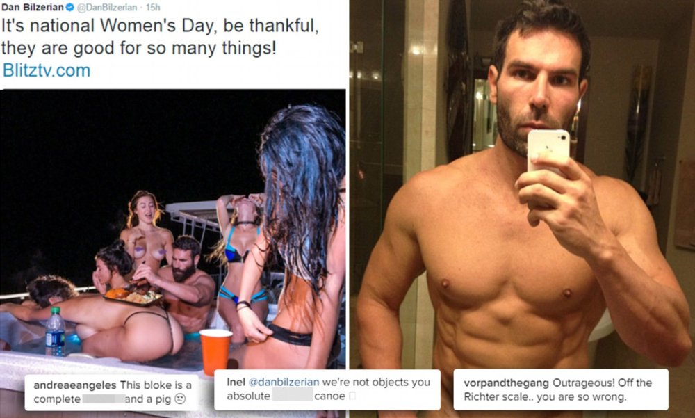 Dan Bilzerian in bed