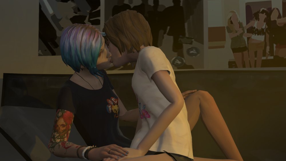 Life is Strange Chloe and Max in the pool