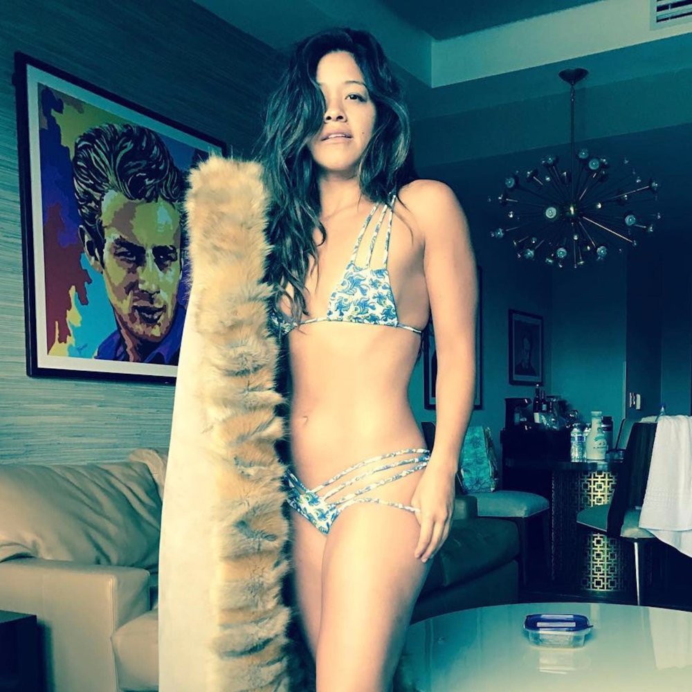 Gina Rodriguez in a swimsuit