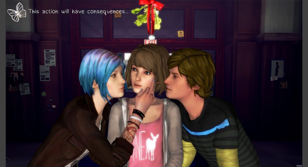Life is Strange Chloe and Max in the pool