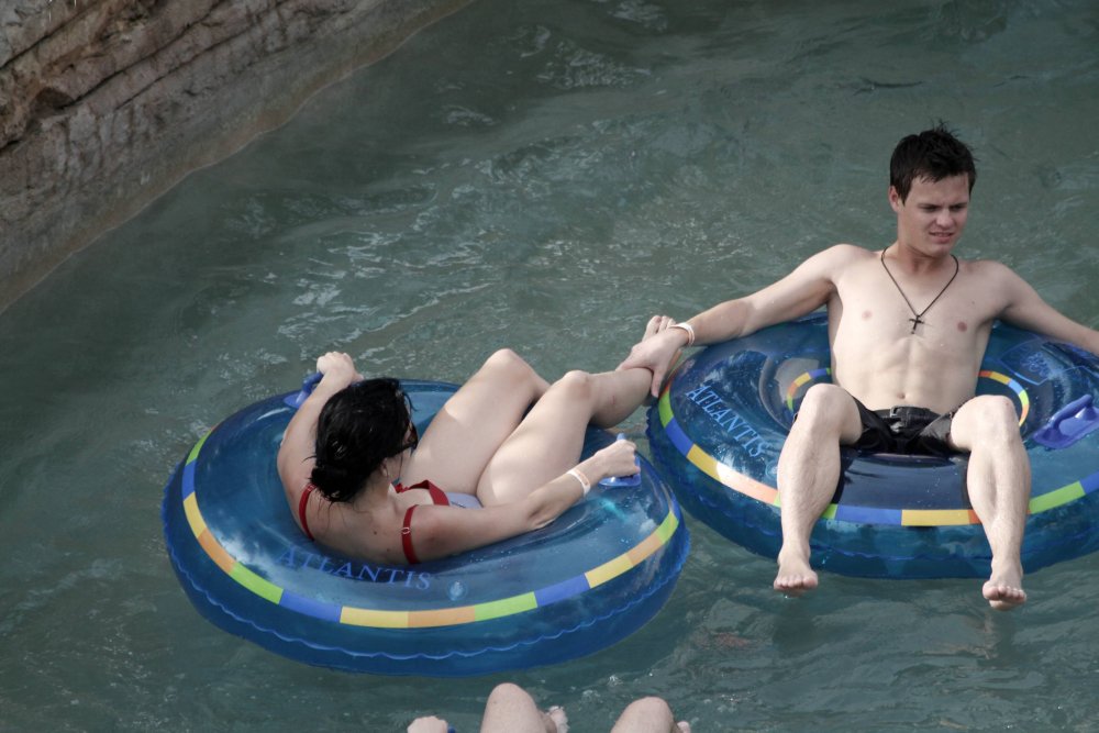 I lit up in the water park