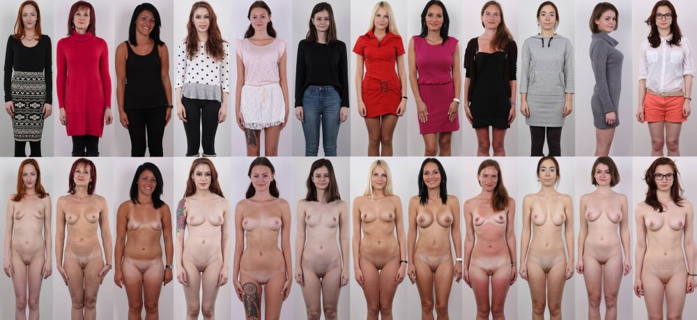 Women undress at the casting