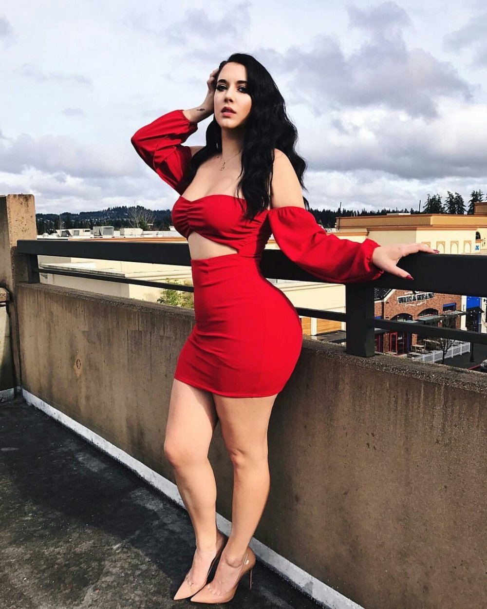 Holly Lia in a swimsuit