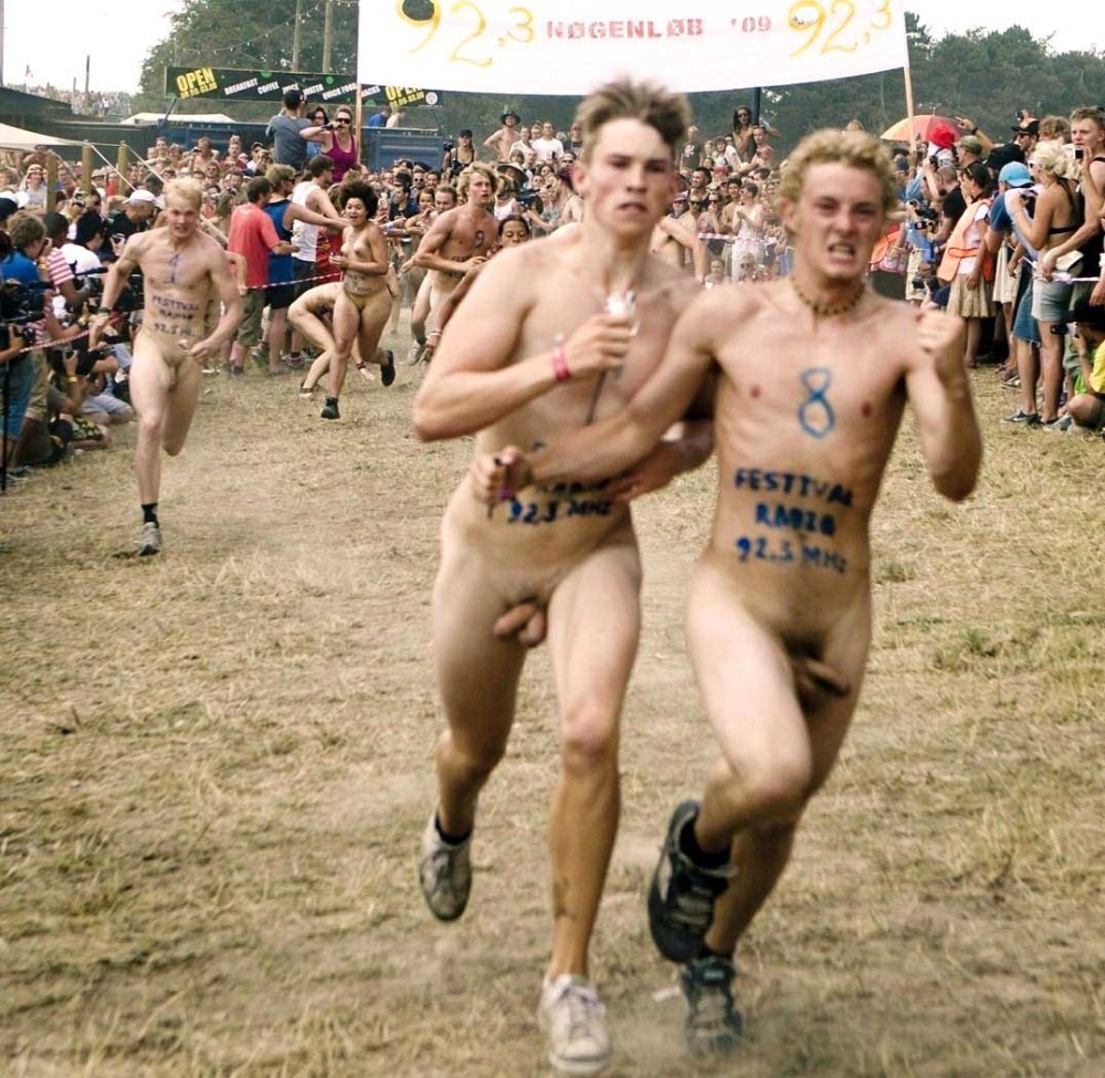 Naked women at the festival