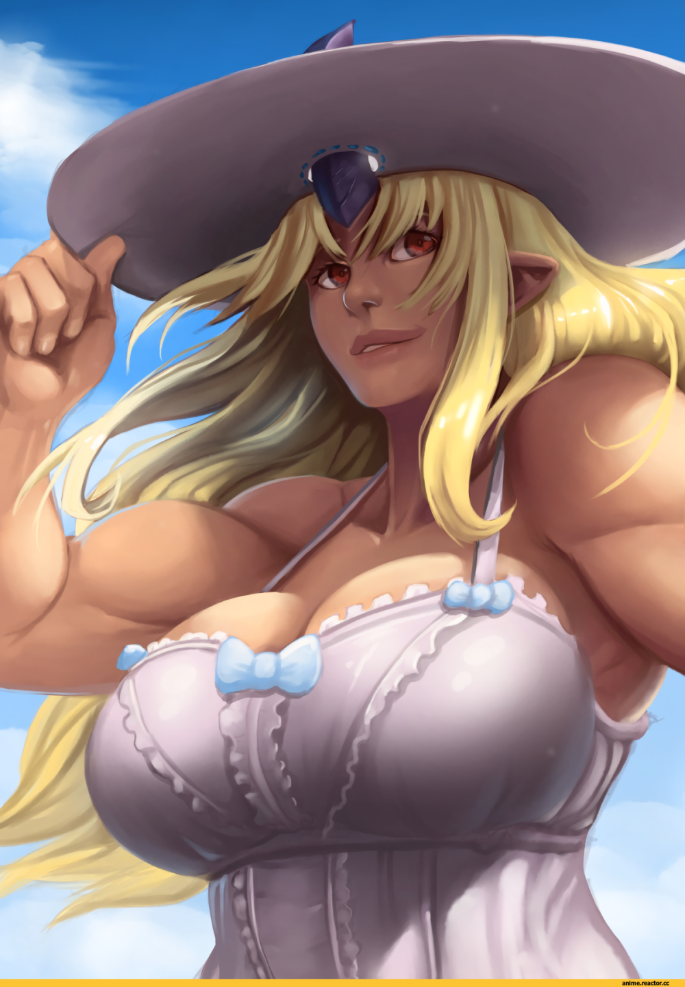 Van Pis breasts with us and Robin