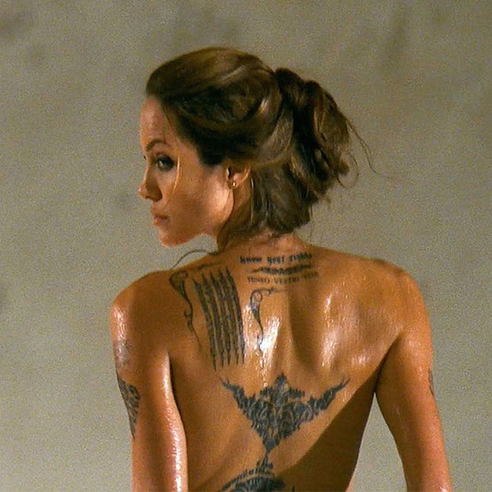 Naked Angelina Jolie in the film is especially dangerous