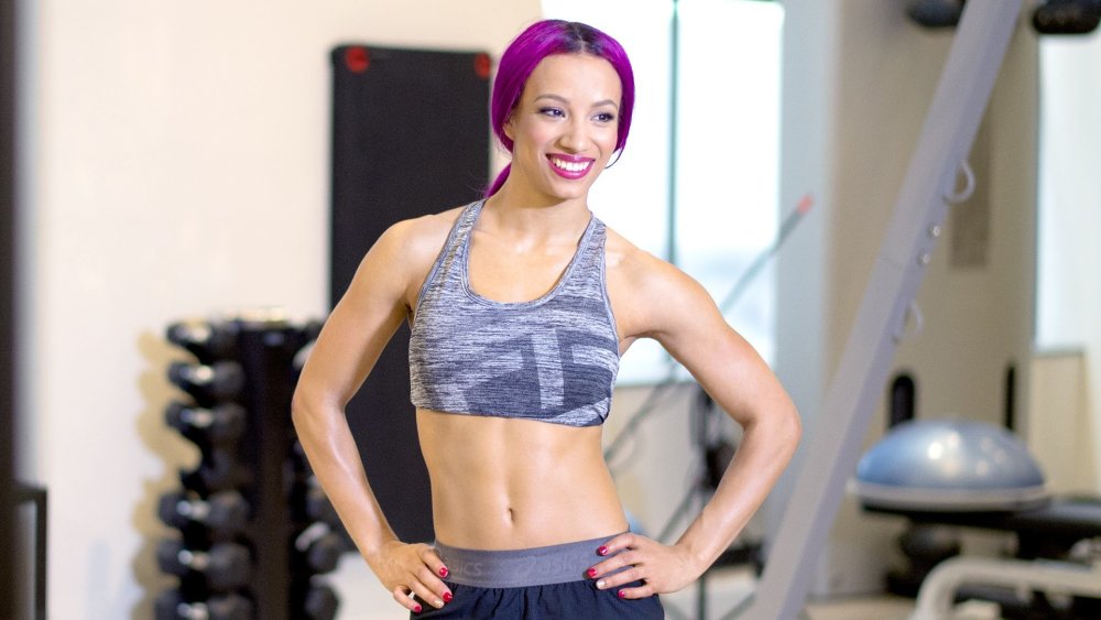 Sasha Banks muscles