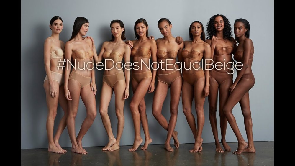A group of girls undresses