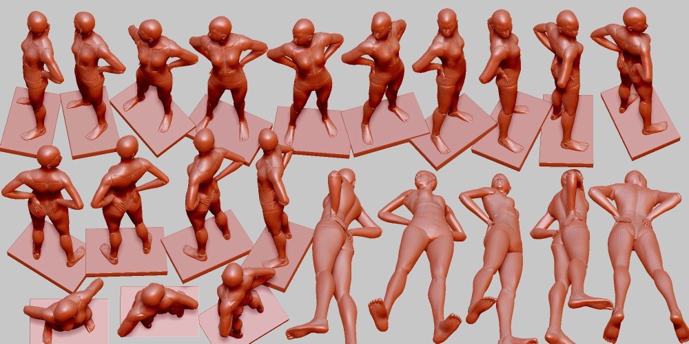 Anatomical pose for drawing