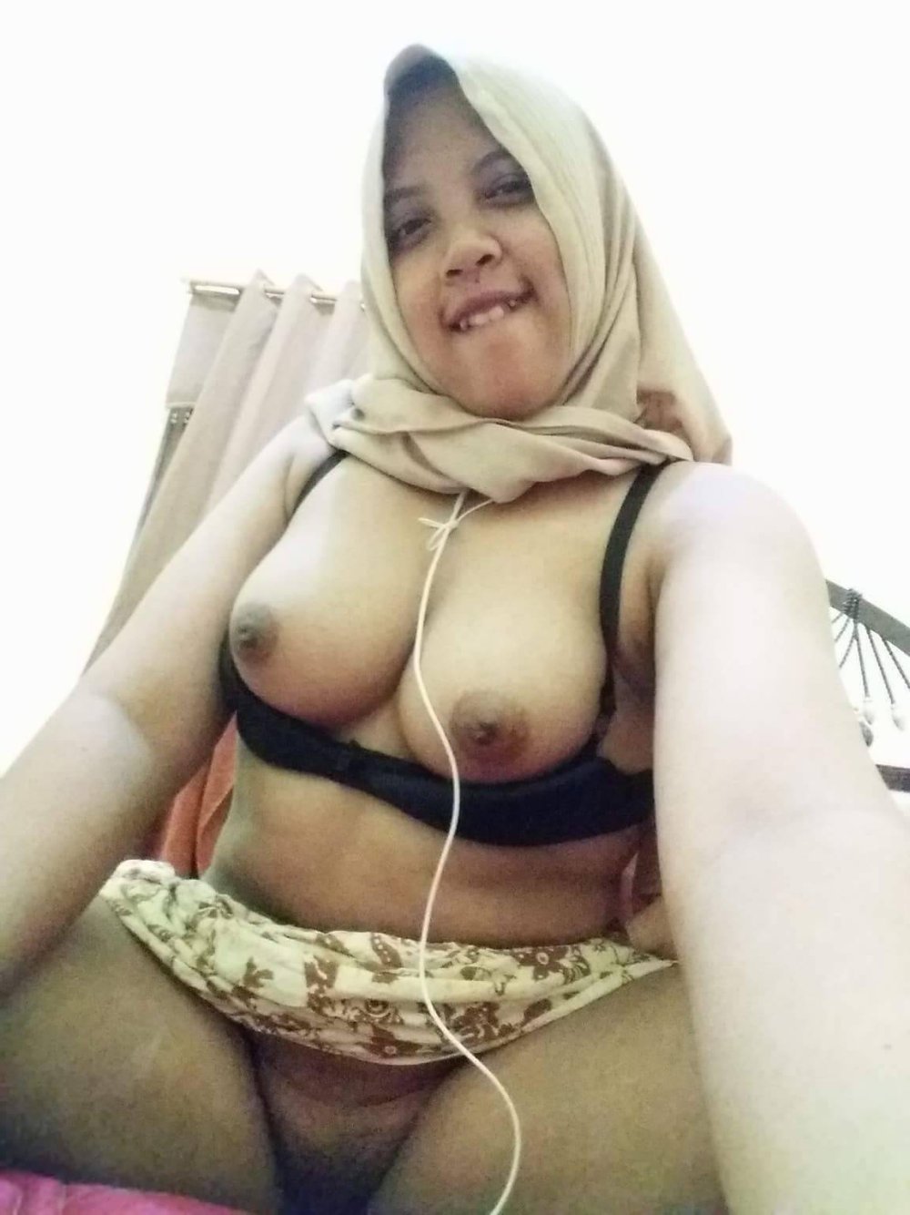 Hijab selfie Indonesian Small Boobs