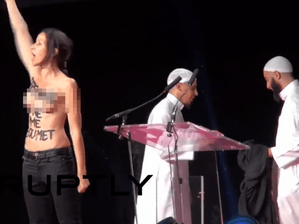 European Topless Muslim