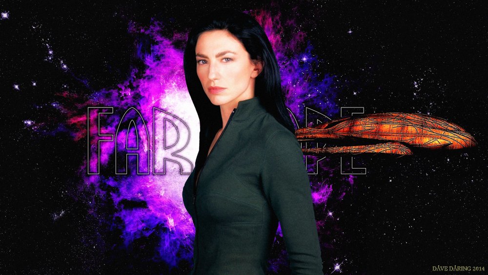 Claudia Black on the edge of the universe