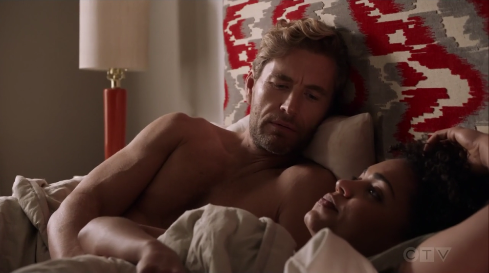 Brett Dalton without a shirt