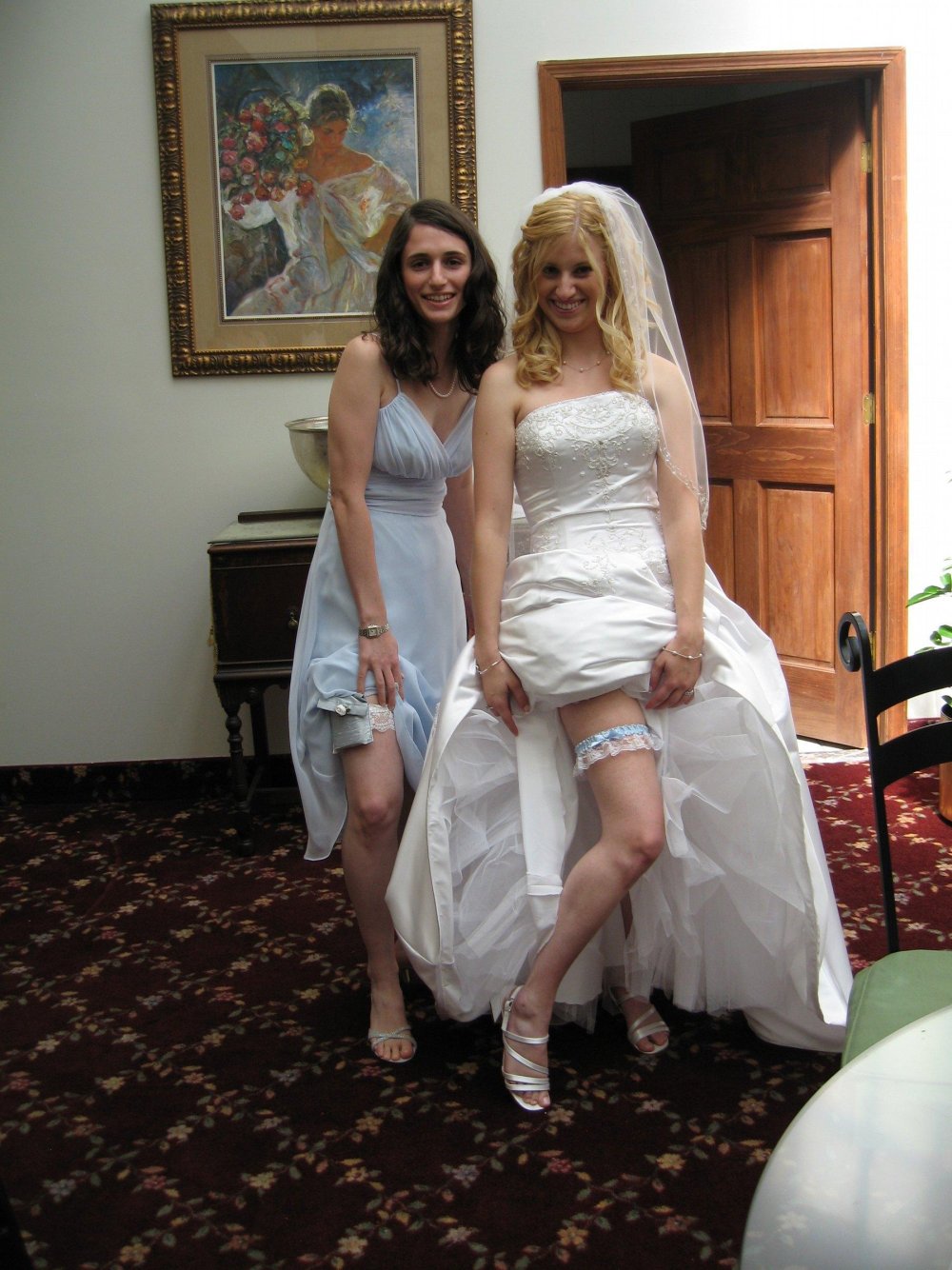 A spoiled wedding dress
