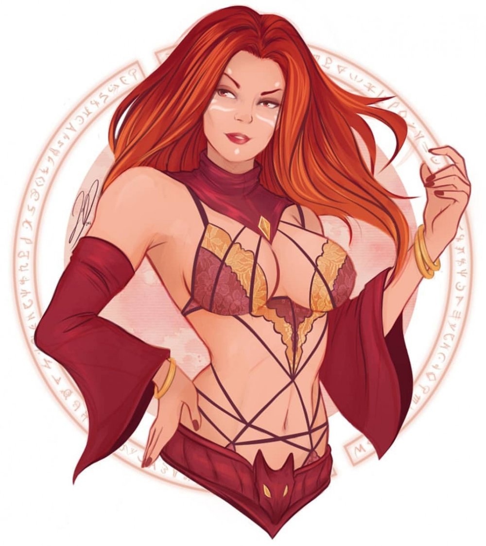 Dota 2 Lina and Crystal Maiden