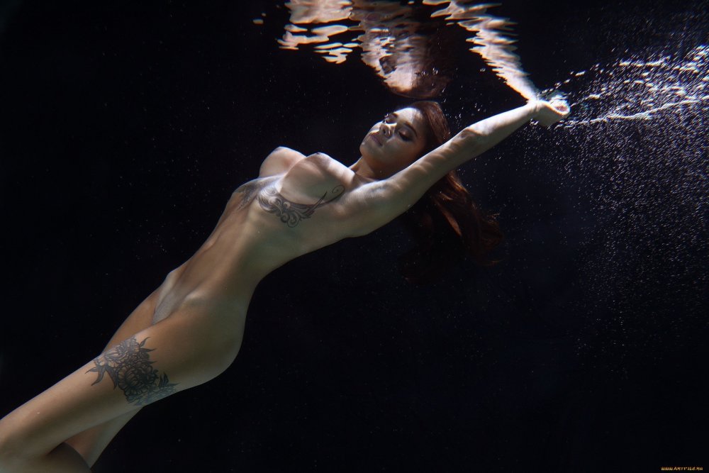 Erotic drowning of a girl