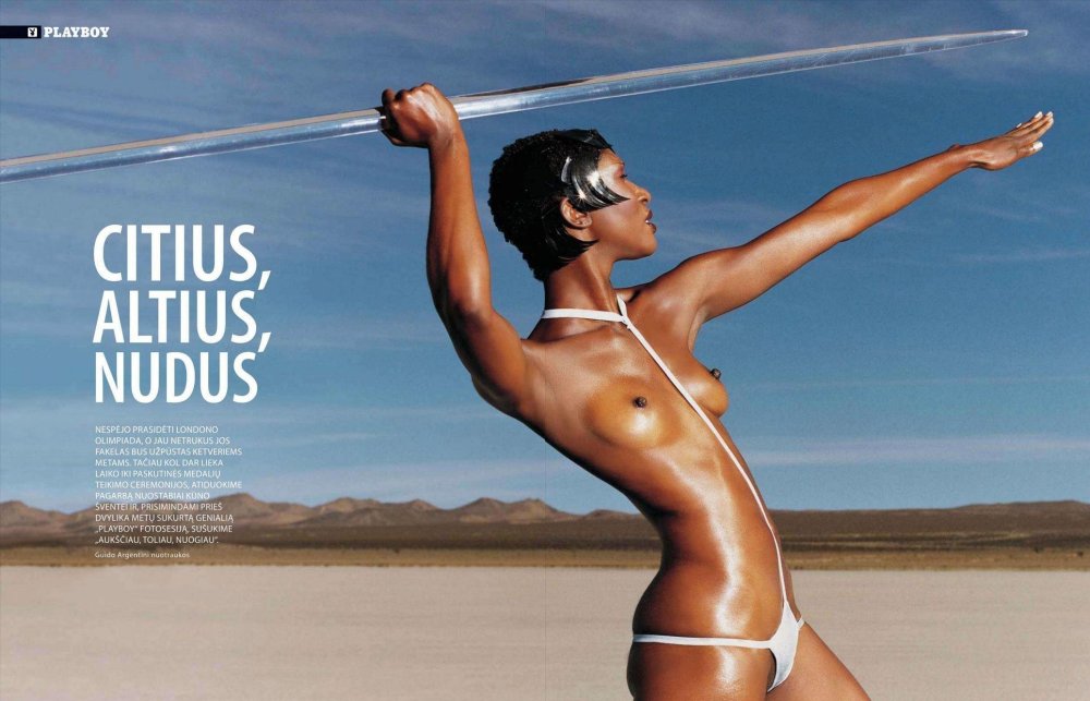 Naked Olympic athletes