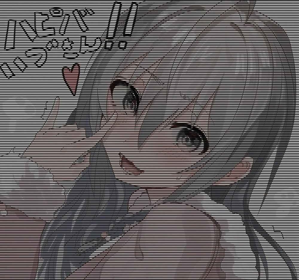 Anime girls in strip