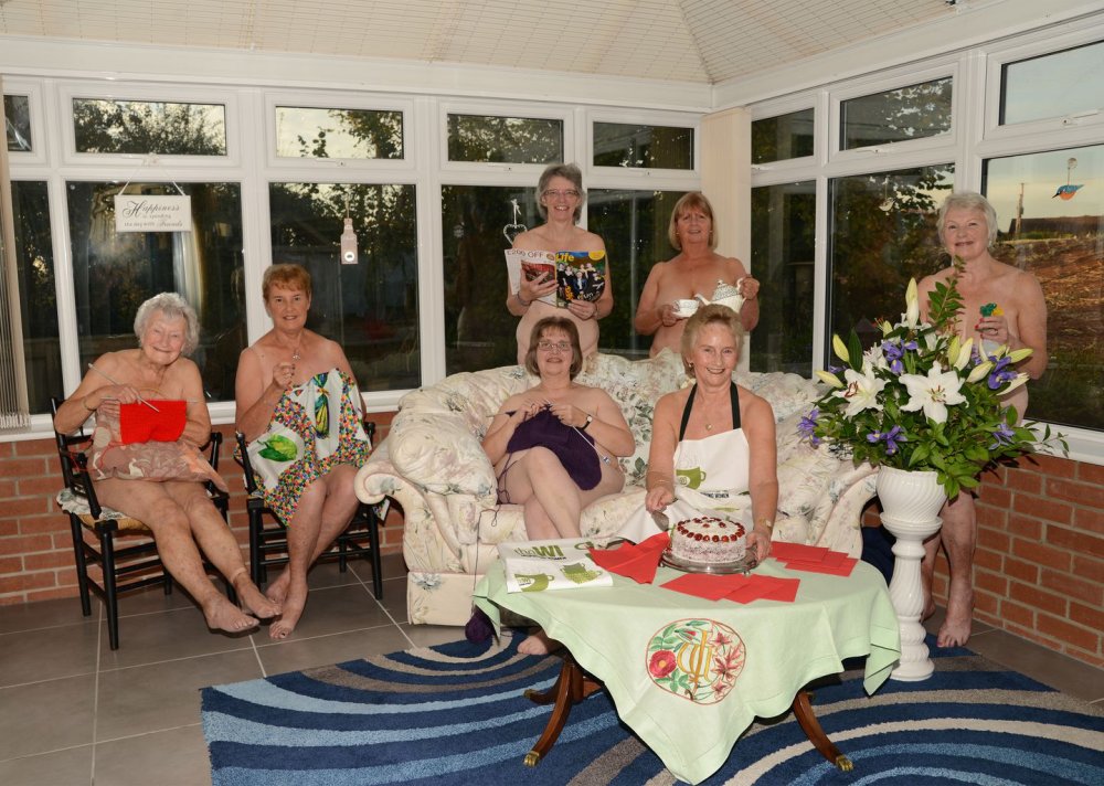 Three naked adult women