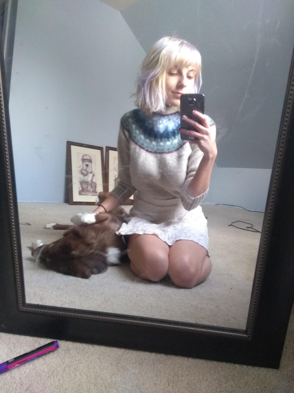 Girl with dual boobs