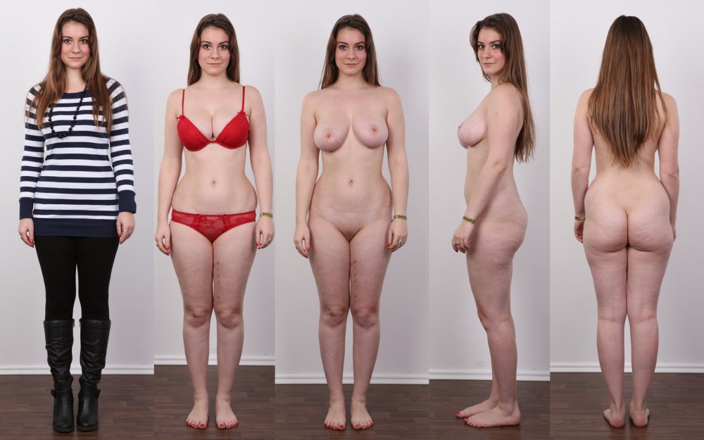 Girls dressed and undressed