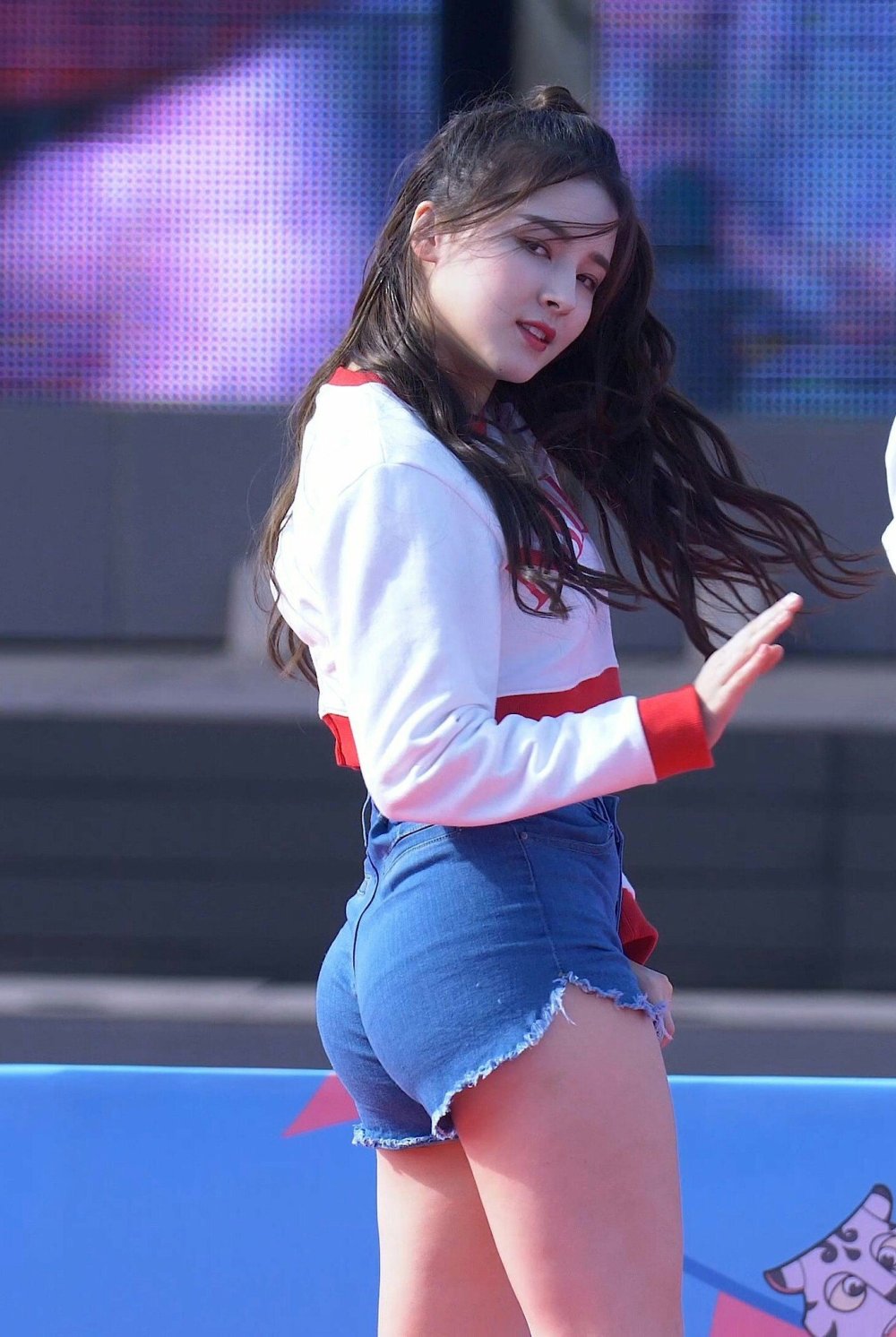 Nancy McDonie in a swimsuit